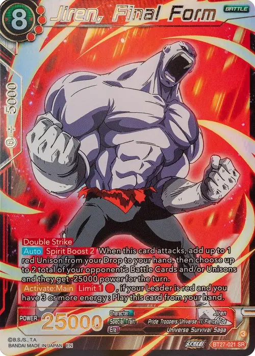 Jiren, Final Form card art