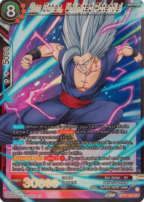Son Gohan, Unlimited Potential card art