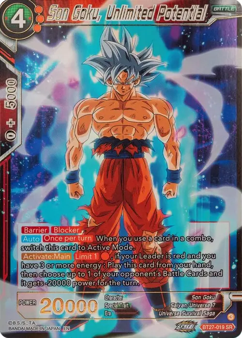 Son Goku, Unlimited Potential card art