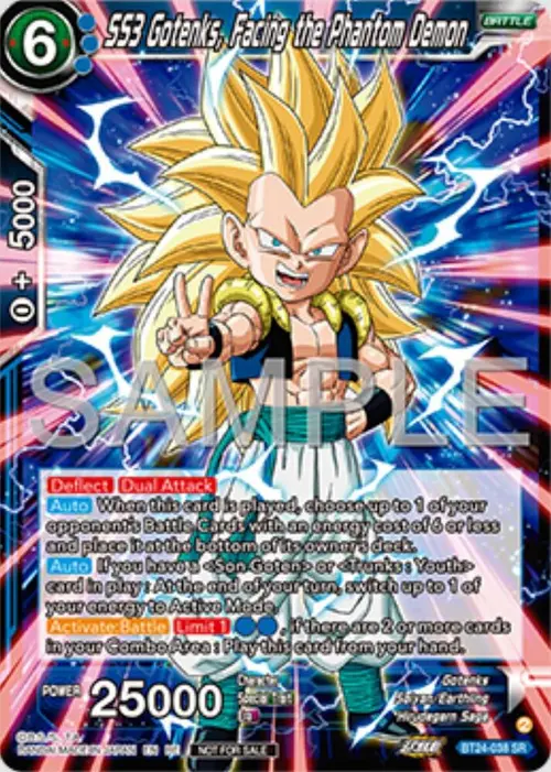 SS3 Gotenks, Facing the Phantom Demon (Deluxe Pack 2025 Vol.1) card art