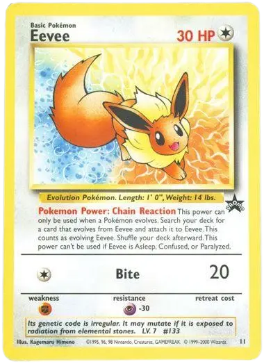 Eevee (JR East Stamp Rally) card art