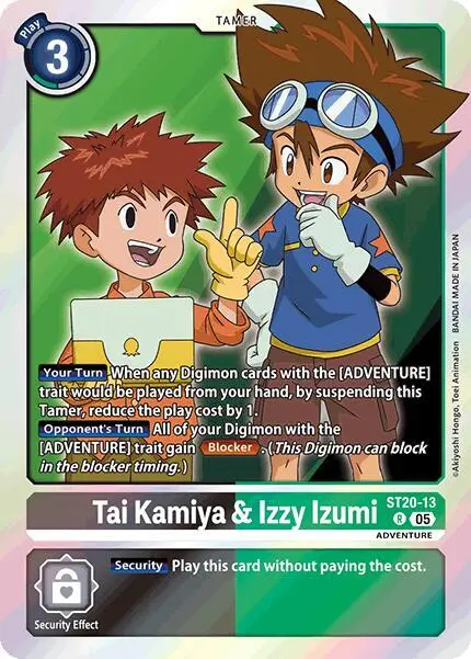 Tai Kamiya & Izzy Izumi card art