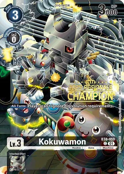 Kokuwamon (2025 Regionals Champion) card art