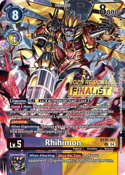 Rhihimon (2025 Regionals Finalist) card art