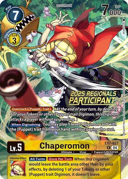 Chaperomon (2025 Regionals Participant) card art