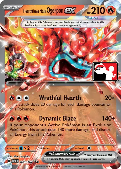 Hearthflame Mask Ogerpon ex - 040/167 card art