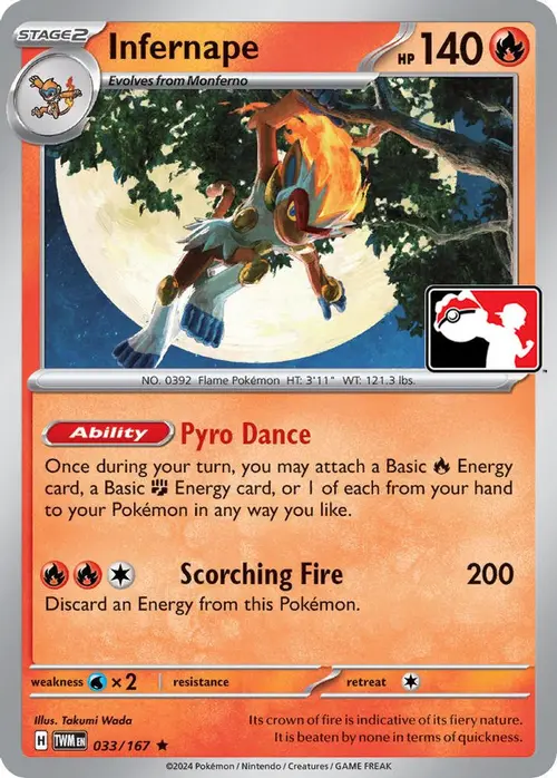 Infernape - 033/167 card art