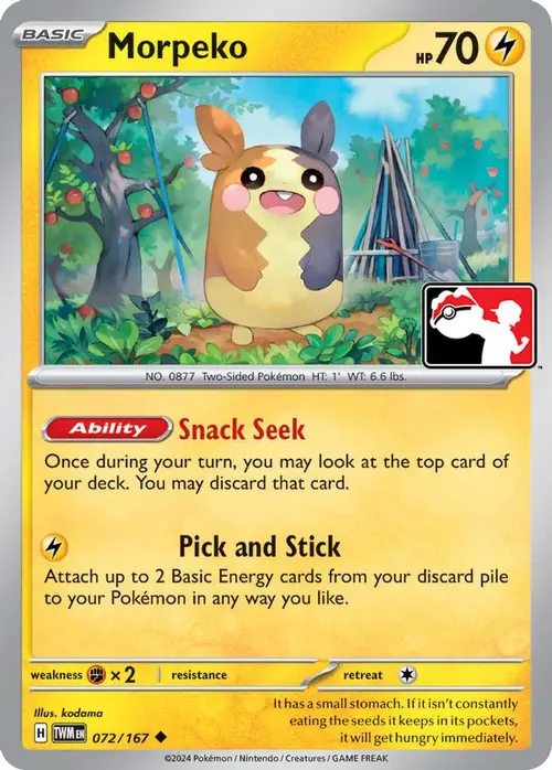 Morpeko - 072-167 card art