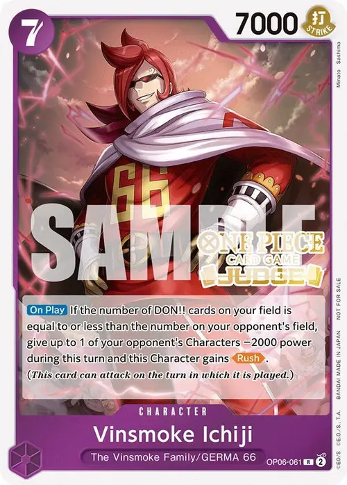 Vinsmoke Ichiji (Judge Pack Vol. 5) card art