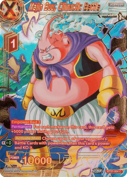 Majin Buu, Climactic Battle (Gold-Stamped) card art