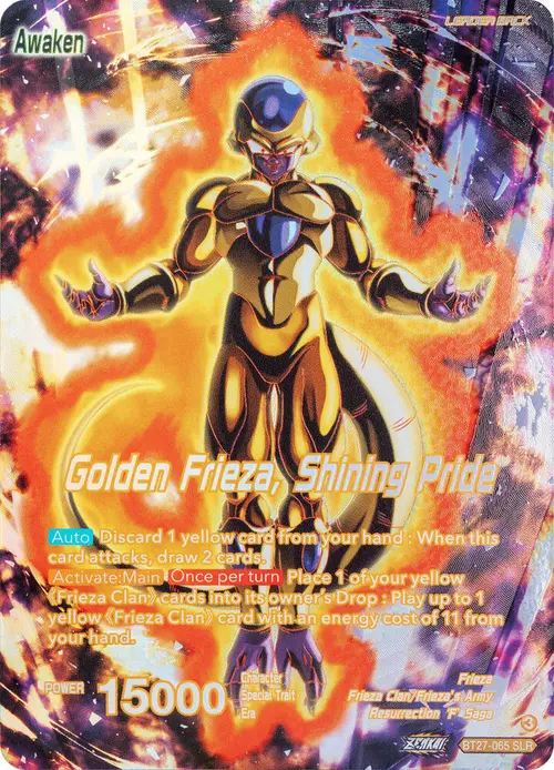 Frieza // Golden Frieza, Shining Pride (SLR) card art
