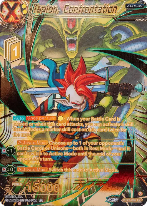 Tapion, Confrontation (Gold-Stamped) card art