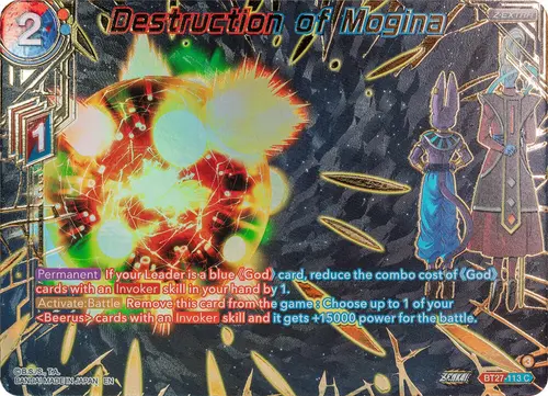 Destruction of Mogina (Gold-Stamped) card art