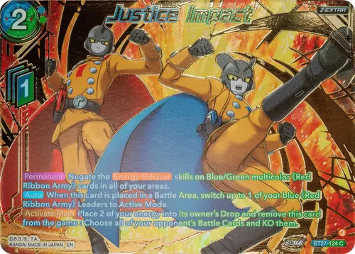 Justice Impact (Gold-Stamped) card art