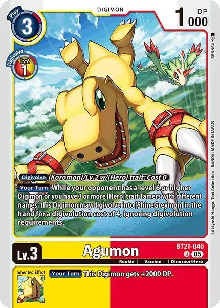 Agumon - BT21-040 card art