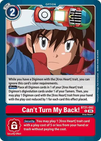 Can't Turn My Back! card art