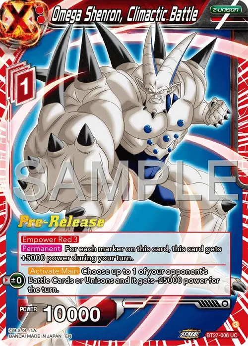 Omega Shenron, Climactic Battle card art
