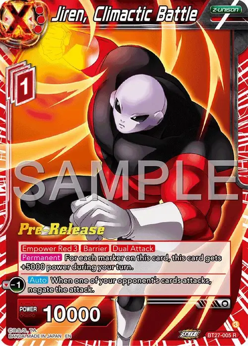 Jiren, Climactic Battle card art