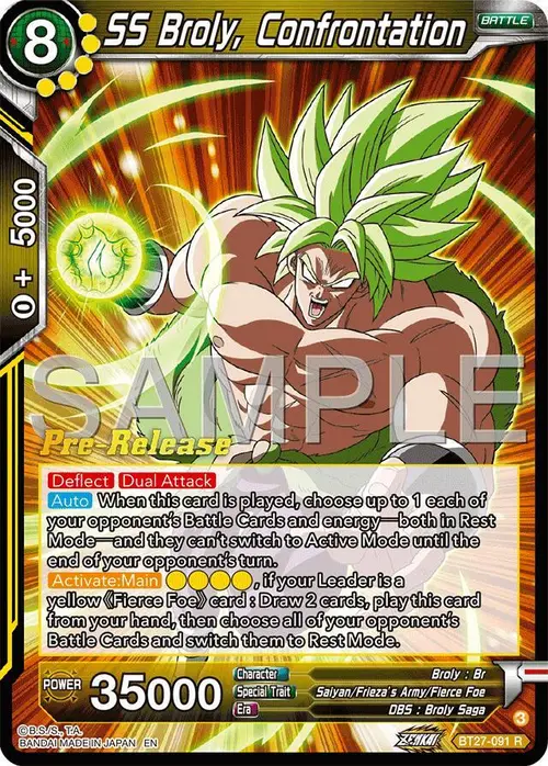 SS Broly, Confrontation card art