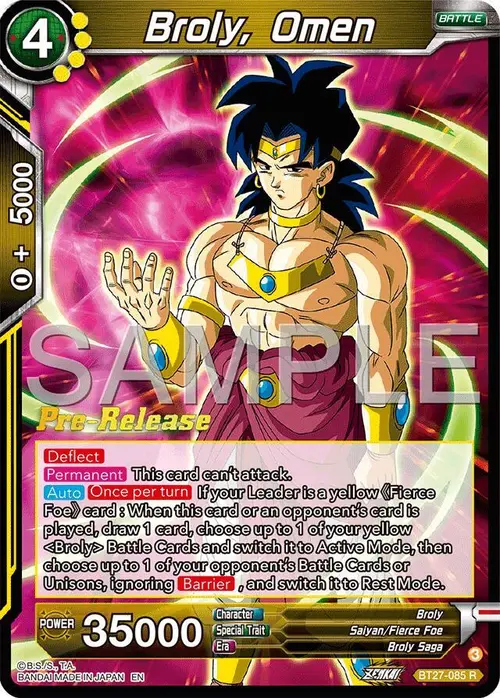 Broly, Omen card art