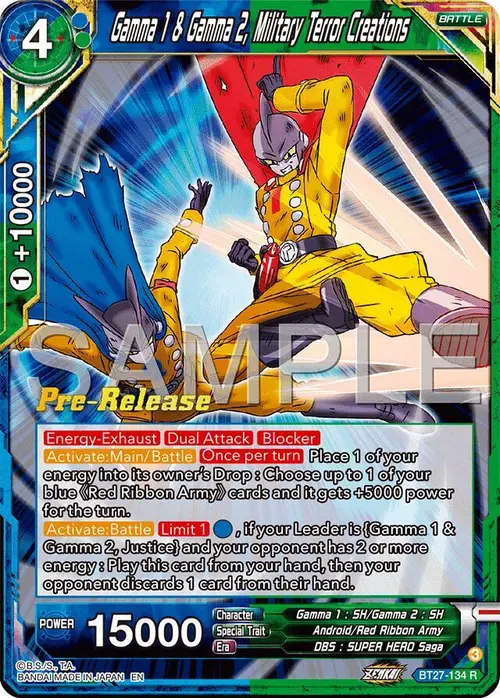 Gamna 1 & Gamma 2, Military Terror Creations card art