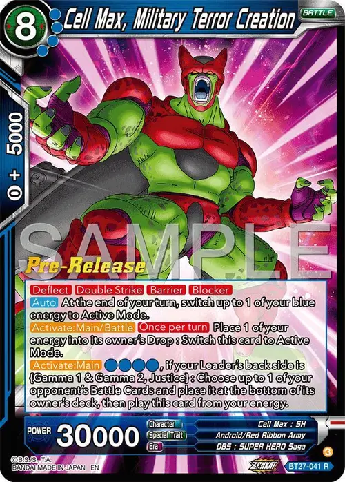 Cell Max, Military Terror Creation card art
