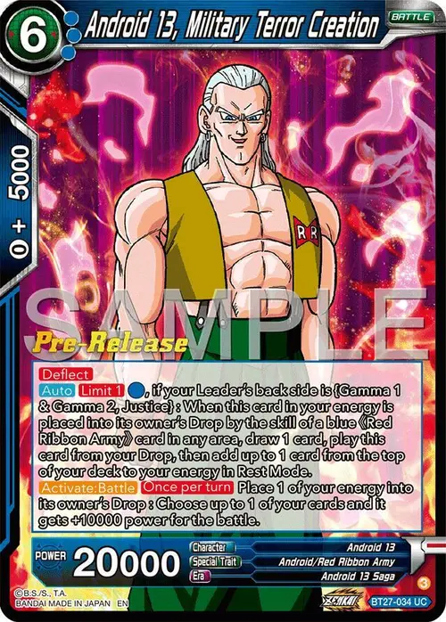 Android 13, Military Terror Creation card art