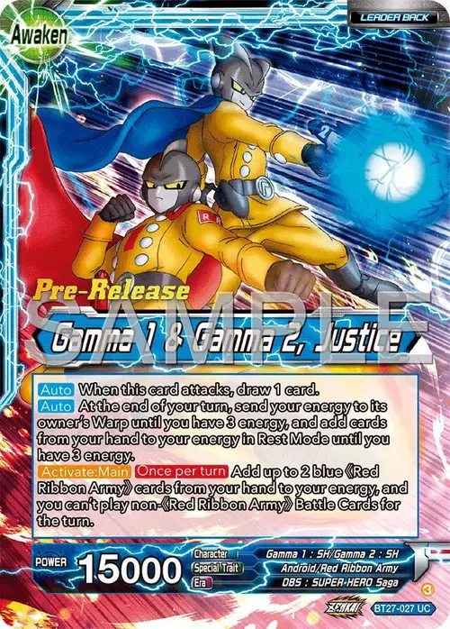 Gamma 2 // Gamma 1 & Gamma 2, Justice card art