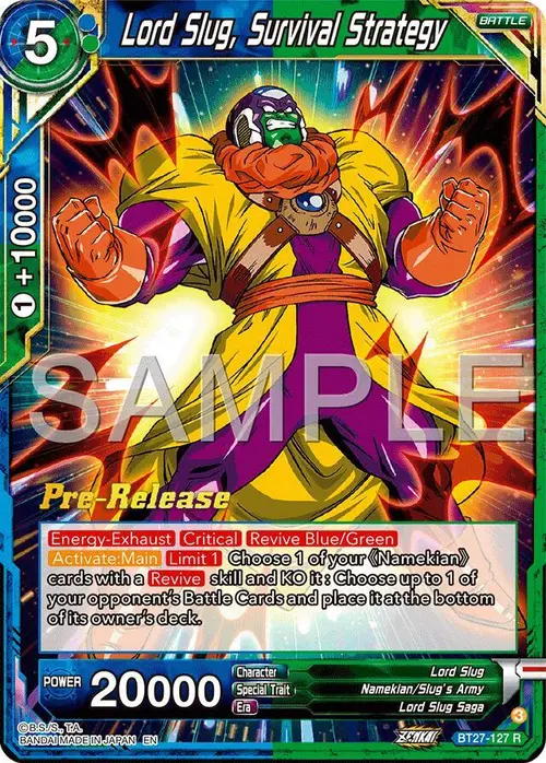 Lord Slug, Survival Strategy card art