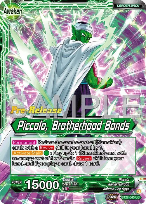 Piccolo // Piccolo, Brotherhood Bonds card art