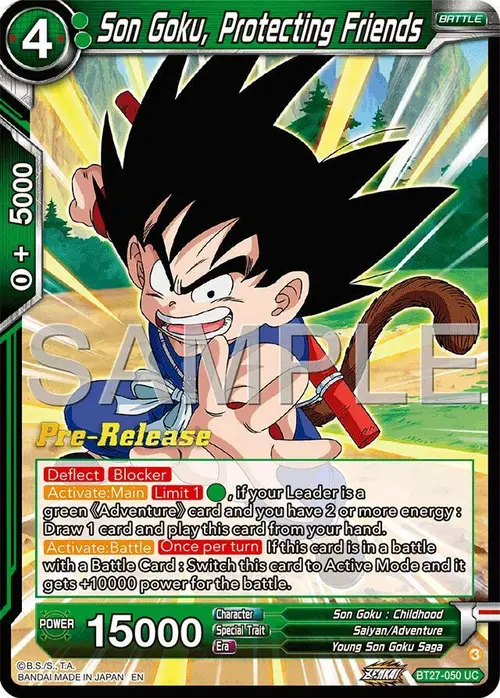 Son Goku, Protecting Friends card art