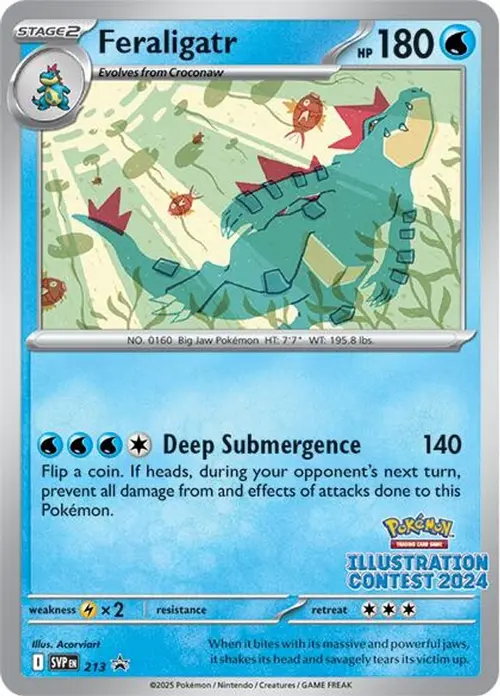Feraligatr - 213 (Illustration Contest 2024) card art