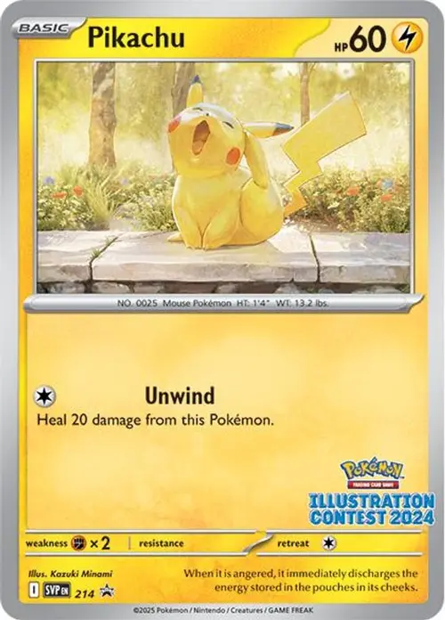 Pikachu - 214 (Illustration Contest 2024) card art