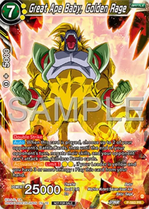 Great Ape Baby, Golden Rage (Deluxe Pack 2025 Vol.1) card art