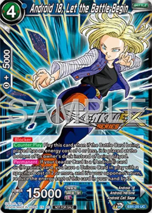 Android 18, Let the Battle Begin (Event Pack 16) card art