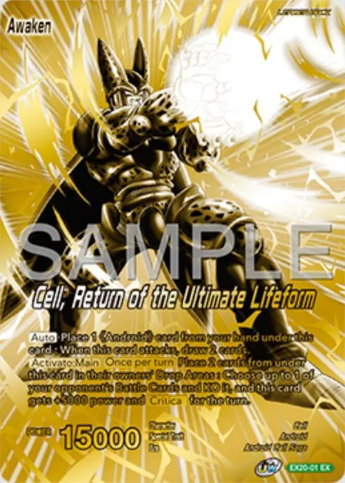 Cell // Cell, Return of the Ultimate Lifeform (Championship Golden Card 2025 Vol.1) card art