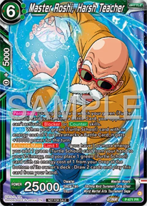 Master Roshi, Harsh Teacher (Zenkai Series Tournament Pack Vol.11) card art