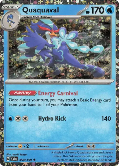 Quaquaval - 054/198 (Sparkle Holo) card art