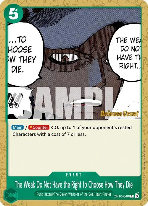 The Weak Do Not Have the Right to Choose How They Die card art