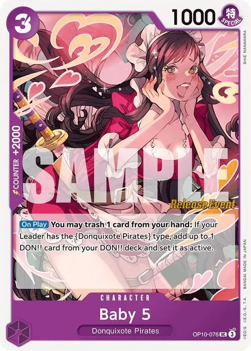 Baby 5 card art