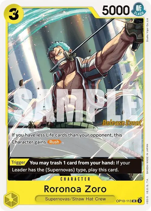 Roronoa Zoro (113) card art