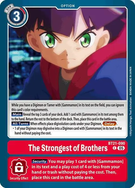The Strongest of Brothers card art