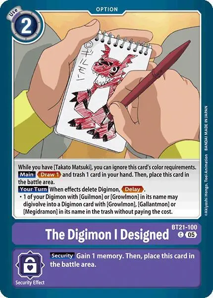 The Digimon I Designed card art
