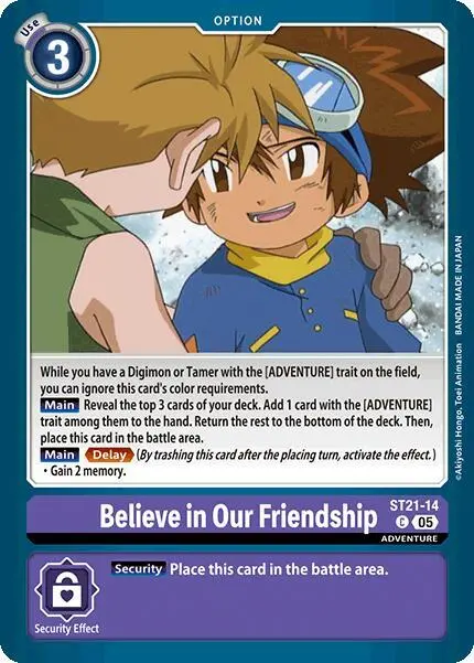 Believe in Our Friendship card art