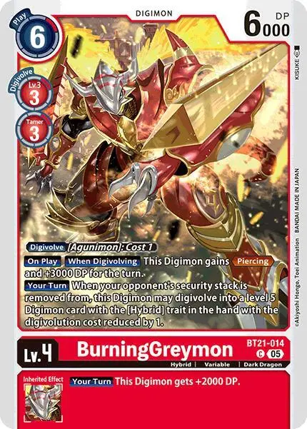 BurningGreymon card art