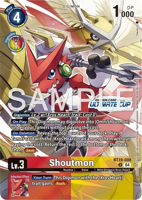 Shoutmon (Ultimate Cup 25-26 Season 1) card art