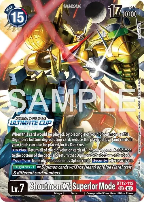 Shoutmon X7: Superior Mode (Ultimate Cup 25-26 Season 1) card art