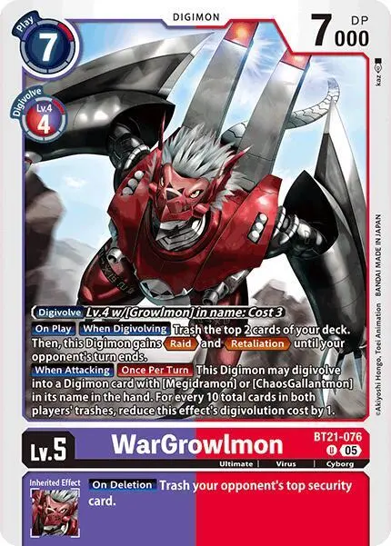 WarGrowlmon card art