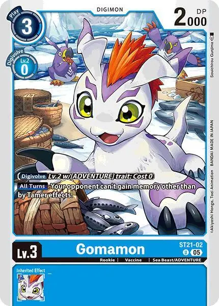 Gomamon card art
