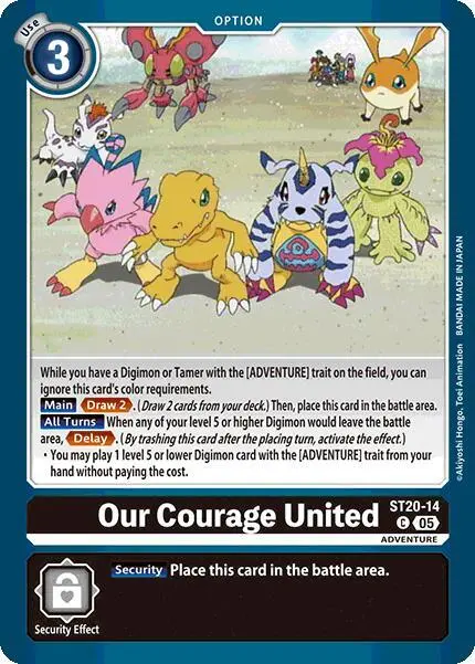 Our Courage United card art